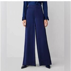 Ann Taylor Navy Wide Leg Pants